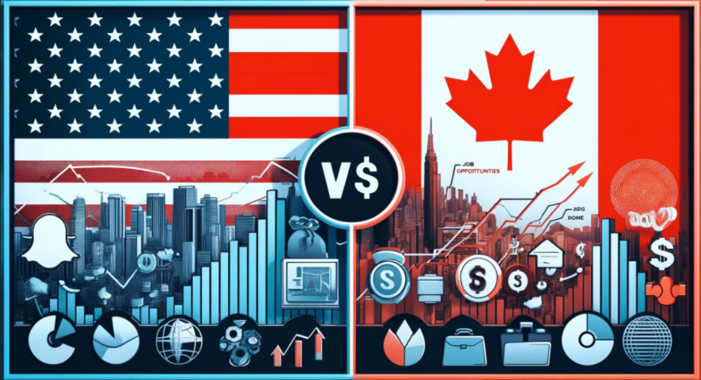 Economic Opportunities and Job Prospects in the USA Compared to Canada